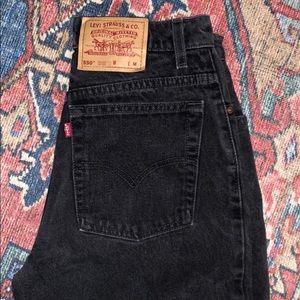 Levi’s 550 relaxed fit mom jeans black